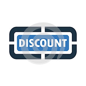 Discount, discounting, sticker vector icon photo