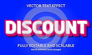 Discount Editable 3D text style effect