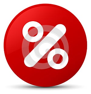 Discount icon red round button