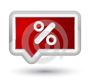 Discount icon prime red banner button