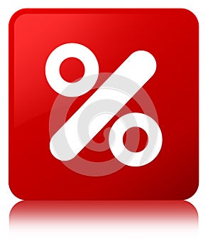 Discount icon red square button