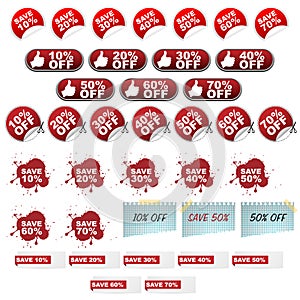 Discount icons