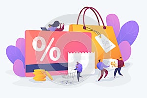 Discount and loyalty card vector illustration.