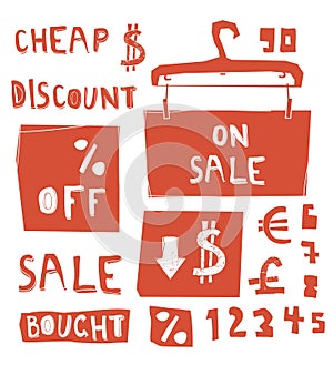 Discount messages with numbers and currency symbols