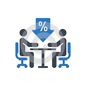 Discount Negotiation Icon