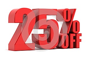 25 percent off promotion