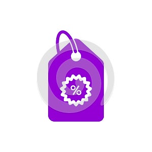 Discount, price, sales discount, shopping, business product discount dark violet color icon