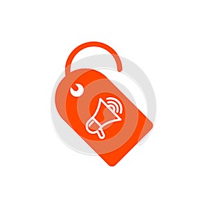 Discount, price, sales discount, shopping, business product discount orange color icon