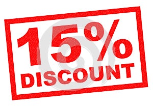  15 % descuento 