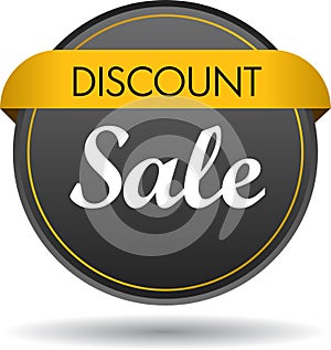 Discount sale web button icon