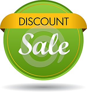 Discount sale web button icon