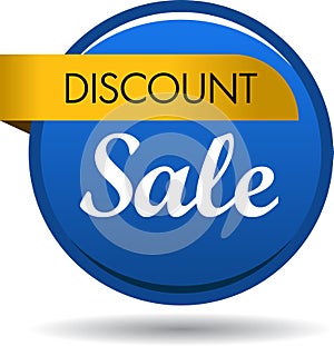 Discount sale web button icon