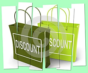 Discount Shopping Bags Show Bargains and Markdown Products photo