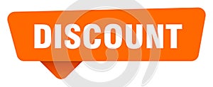 discount sticker. discount orange sign isolated on transpatent background