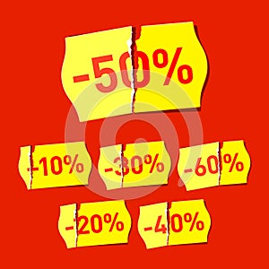 Discount stickers