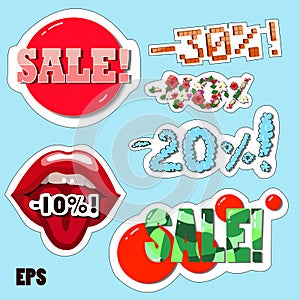 Discount Stickers set