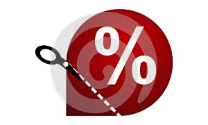 Discount symbol Logo Design Template