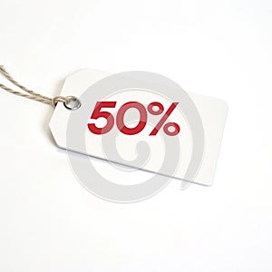 Discount tag photo