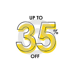 Discount up to 35% Vector Template Design Illustration