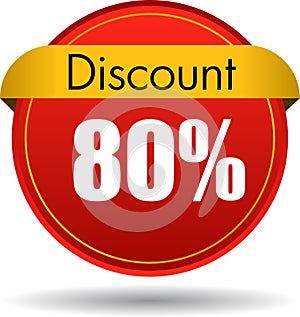 80 Discount web button