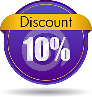 10 Discount web icon