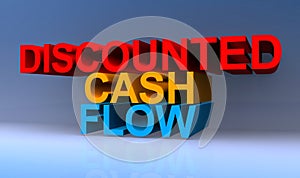 Discounted cash flow on blue