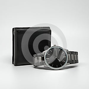 AIGenerated Clock Mockups & Backgrounds for Timeless Designs photo