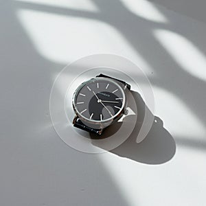AIGenerated Clock Mockups & Backgrounds for Timeless Designs photo