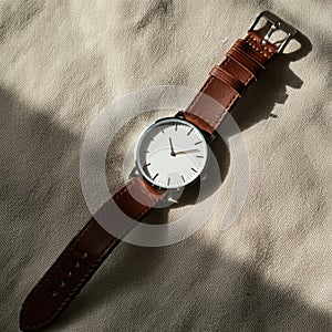 AIGenerated Clock Mockups & Backgrounds for Timeless Designs photo