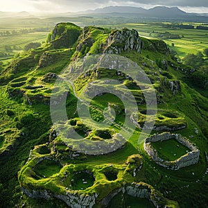 Discover Celtic history\'s hidden treasures with this cutting-edge aerial exploration Give the verdant