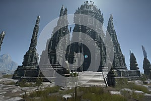 Discover the Dark Secrets of the Temple of the Damned: A Highly Detailed and Eerily Realistic with Generative AI photo