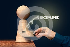 Discover discipline inside of you concept photo