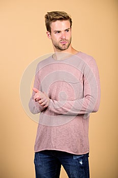 Discover latest styles of long sleeve shirt. Feeling casual and comfortable. Menswear fashionable clothing. Handsome man