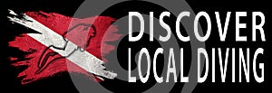 Discover Local Diving, Diver Down Flag, Scuba flag