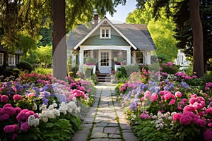 Suburban Bliss: Garden Eden Awaits at the Heart of a Cozy Homefront photo