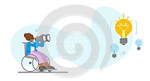 Discover opportunities concept vector illustration white background.