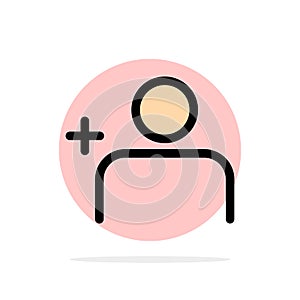 Discover People, Instagram, Sets Abstract Circle Background Flat color Icon