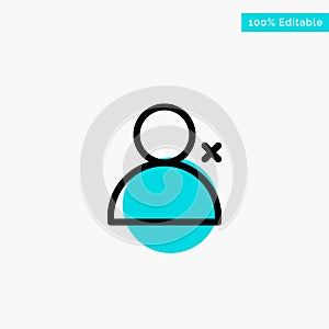 Discover People, Twitter, Sets turquoise highlight circle point Vector icon