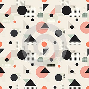 Geometric Minimalist Pattern with Clean Lines and Subtle Pastel Colors Ideal for Clothing, Home Decor, Accessories & More photo