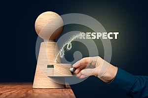 Discover your respect inside of you concept