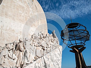 Discoveries monument and globe