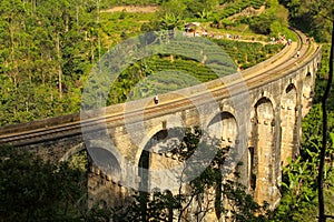 Discovering Nine Arch Bridge and the surrounding tea fields in Ella, Sri Lanka