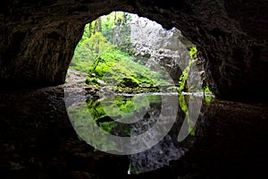 Discovering wild caves photo