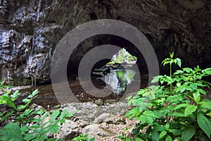 Discovering wild caves photo