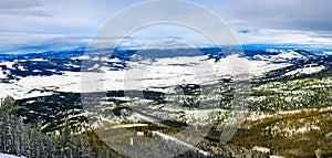 Discovery ski panorama, near Philipsburg, Montana