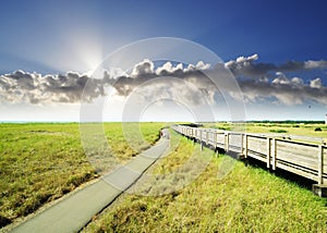 Discovery trail along the coastline of Long Beach