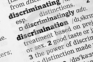 Discrimination Dictionary Definition