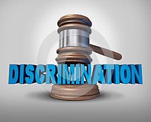 Discrimination Law Concept photo