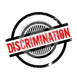 Discrimination rubber stamp