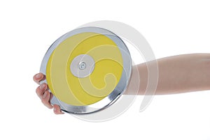 Discus in hand